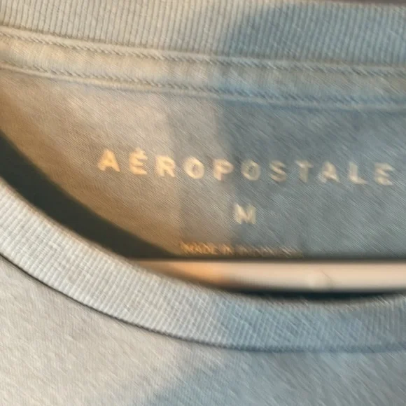 M men's Aeropostale t-shirt. In great condition, light blue - Picture 2 of 4